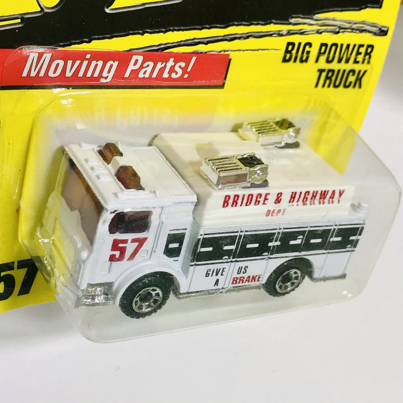 1996 Matchbox Moving Parts Big Power Truck 57 blanco