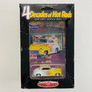 2000 Hot Wheels Adkin's Collectibles 4 Decades of Hot Rods Special Limited Edition 47 Ford Convertible blanco con flamas Llantas de Goma RR