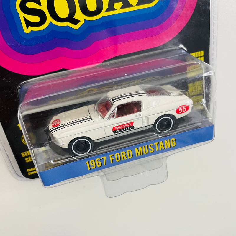 2022 Greenlight Hollywood The Mod Squad Patrulla Juvenil Limited Edition 1967 Ford Mustang blanco Llantas de Goma
