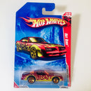 2010 Hot Wheels Race World Volcano Hot Bird rojo 5SP