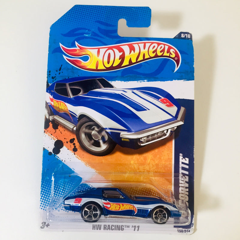 2011 Hot Wheels HW Racing 69 Corvette azul MC5