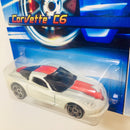 2006 Hot Wheels Corvette C6 154 blanco PR5