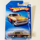 2010 Hot Wheels HW Performance 57 Chevy Bel Air dorado 5SP