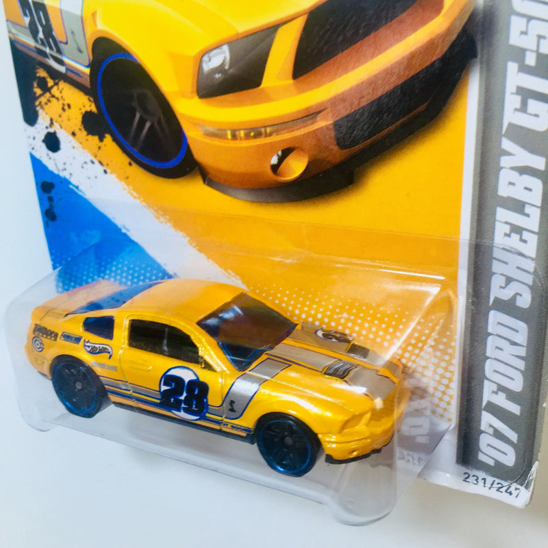 2012 Hot Wheels HW Code Cars 07 Ford Shelby GT-500 amarillo PR5