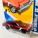 2012 Hot Wheels Muscle Mania GM 67 Chevelle SS 396 rojo MC5