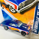 2011 Hot Wheels HW Racing 67 Chevelle SS 396 azul 5SP
