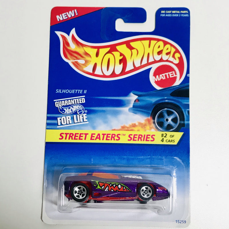 1996 Hot Wheels Street Eaters Series Silhouette II morado 5SP