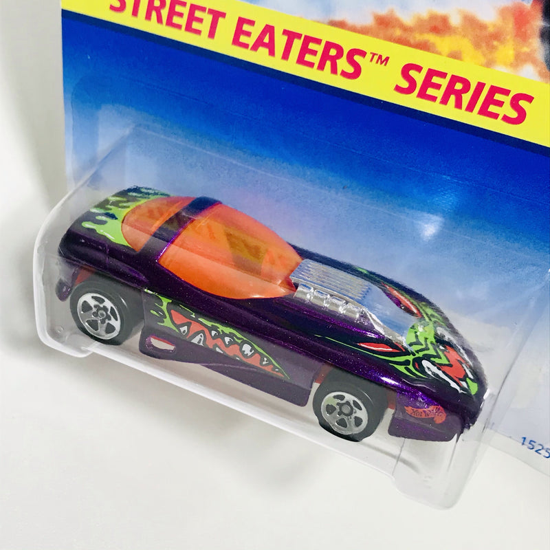 1996 Hot Wheels Street Eaters Series Silhouette II morado 5SP