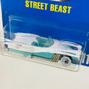 1991 Hot Wheels Speed Points Street Beast 111 blanco con turquesa WW base ZAMAC Primera Edición