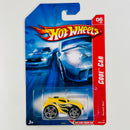 2007 Hot Wheels Code Car Rocket Box amarillo PR5 base ZAMAC