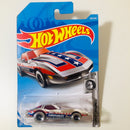 2019 Hot Wheels Treasure Hunt Super Chromes Corvette Stingray plata 5SP