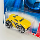 2007 Hot Wheels Code Car Rocket Box amarillo PR5 base ZAMAC