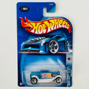 2003 Hot Wheels Track Aces 1932 Ford Roadster Pickup Hooligan 161 azul 5SP base ZAMAC