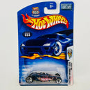 2003 Hot Wheels First Editions Tire Fryer 034 azul metálico 5SP con SK5 base ZAMAC Primera Edición
