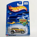 2002 Hot Wheels Jeep Jeepster 144 amarillo 5SP base ZAMAC