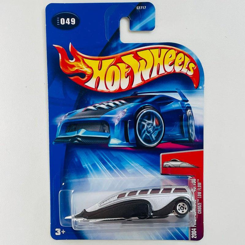 2004 Hot Wheels First Editions Crooze Low Flow 049 plata metálico 5SP