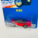 1990 Hot Wheels Alien 62 rojo y plata metálico UH base ZAMAC