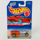 1997 Hot Wheels First Editions Way 2 Fast naranja 5SP base ZAMAC de Tailandia