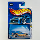 2004 Hot Wheels First Editions Ford Mustang Funny Car 022 azul metálico 5SP base ZAMAC Ventana Transparente