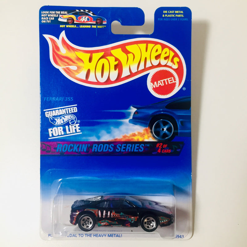 1997 Hot Wheels Rockin Rods Series Ferrari 355 negro 5SP