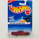 1997 Hot Wheels First Editions 59 Chevy Impala rosado 7SP