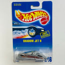 1995 Hot Wheels New Model Shadow Jet II 246 plata cromado 5DOT
