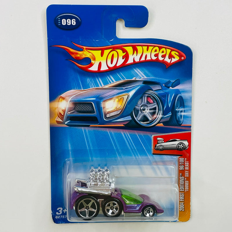 2004 Hot Wheels First Editions Tooned Sixy Beast 096 morado 5SP