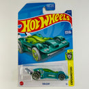 2022 Hot Wheels Experimotors Tooligan verde TRAP5 base ZAMAC