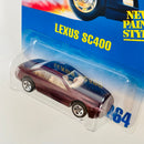 1996 Hot Wheels Lexus SC400 264 granate metálico 5SP