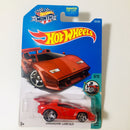 2017 Hot Wheels Tooned Lamborghini Countach rojo PR5