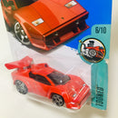 2017 Hot Wheels Tooned Lamborghini Countach rojo PR5