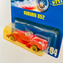 1991 Hot Wheels Speed Points Auburn 852 94 rojo WW base ZAMAC con Guardabarros Rojo