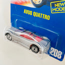 1993 Hot Wheels New Model Audi Avus Quattro 208 plata metálico UH Primera Edición