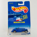 1995 Hot Wheels Mercedes 540K 164 azul metálico 5SP base ZAMAC