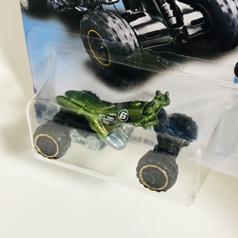 2018 Hot Wheels HW Moto Quad Rod verde 6SP base ZAMAC