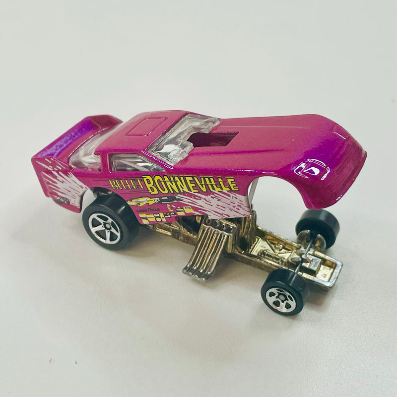 1997 Hot Wheels Speed Spray Series Ford Funny Car morado 5SP base ZAMAC - Loose