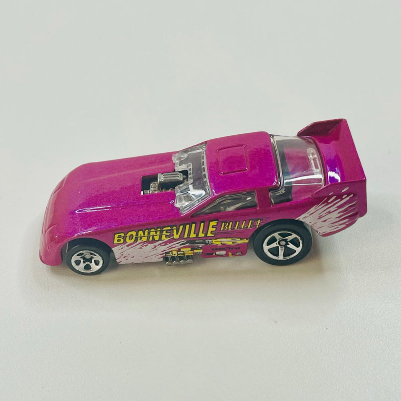 1997 Hot Wheels Speed Spray Series Ford Funny Car morado 5SP base ZAMAC - Loose