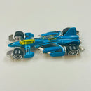 2002 Hot Wheels Spectraflame II Jet Threat 3.0 089 azul spectraflame LW base ZAMAC - Loose