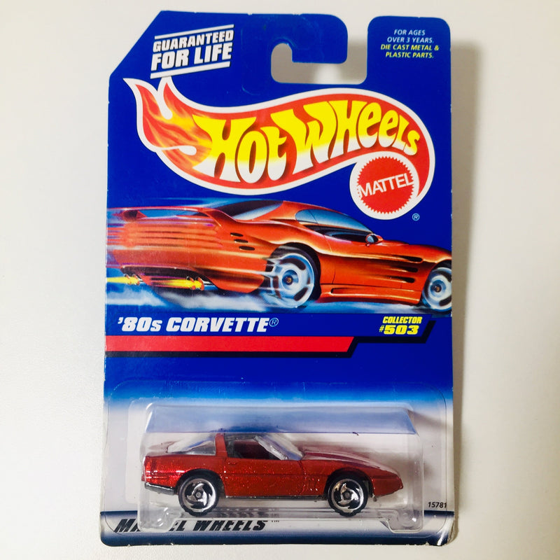 1998 Hot Wheels 80s Corvette 503 rojo SB