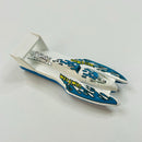 1997 Hot Wheels Speed Spray Series Hydroplane blanco MGW - Loose