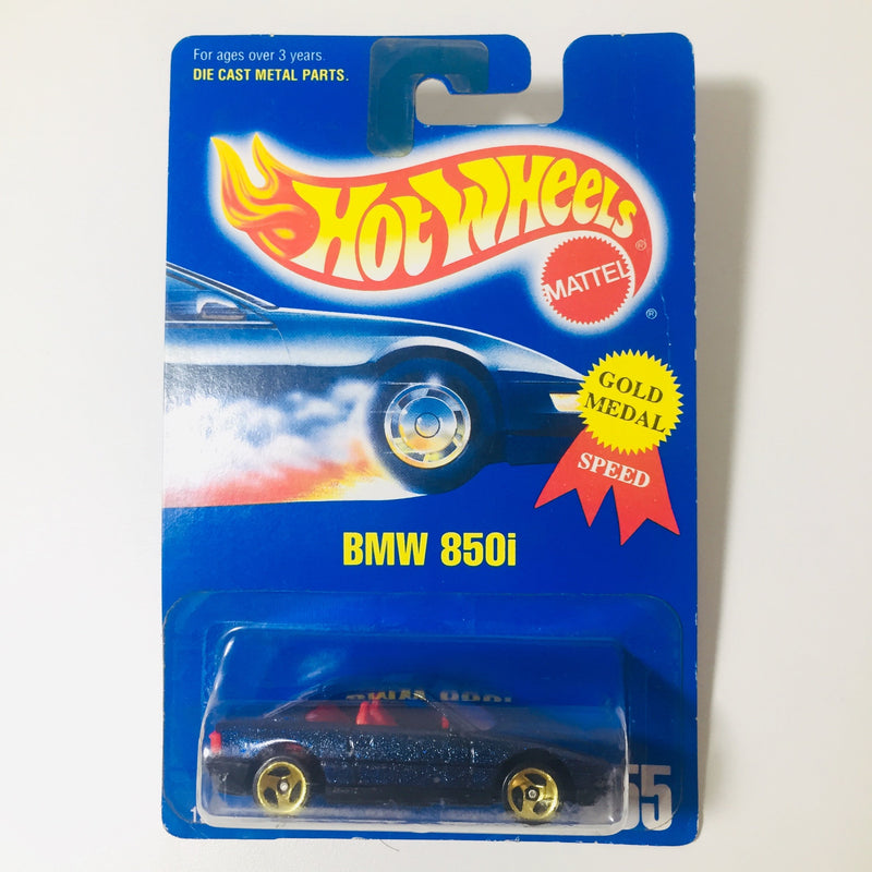 1995 Hot Wheels BMW 850i azul Gold 3SP