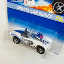 1996 Hot Wheels Sports Car Series Shelby Cobra 427 S/C blanco 7SP base ZAMAC