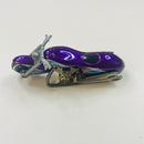 1997 Hot Wheels First Editions Scorchin' Scooter morado metálico MC3 base ZAMAC Primera Edición - Loose/Suelto