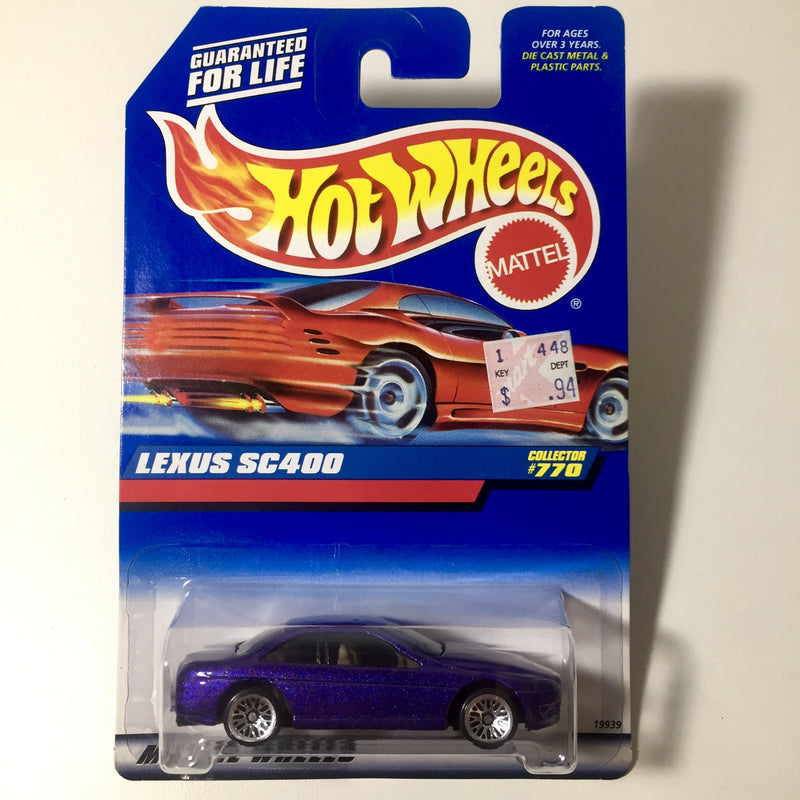 1998 Hot Wheels Lexus SC400 770 morado LW