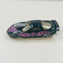 2001 Hot Wheels Skin Deep Pro Stock Firebird Pontiac 096 negro PR5 base ZAMAC - Loose