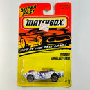 1996 Matchbox Super Fast Dodge Challenger 1 blanco