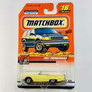 2000 Matchbox Great Drivers 1957 Ford Thunderbird 16 amarillo