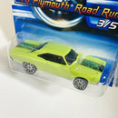 2006 Hot Wheels Motown Metal 70 Plymouth Road Runner verde 10SP