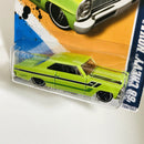 2012 Hot Wheels Muscle Mania GM 66 Chevy Nova verde MC5