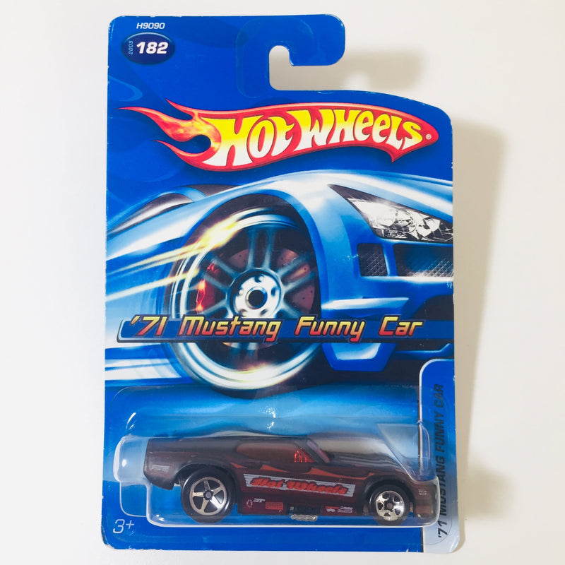 2005 Hot Wheels 71 Mustang Funny Car 182 morado 5SP